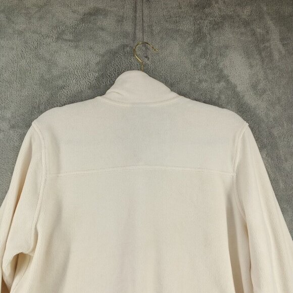 32 Degree HEAT Fleece Jacket Size LARGE Men Ivory Knit Pullover Henley Winter - Picture 10 of 12